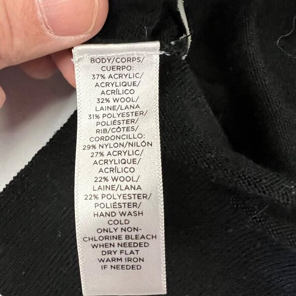 Ann Taylor Loft Women's Long Sleeve Lightweight Sweater Black Size XS - Picture 8 of 9